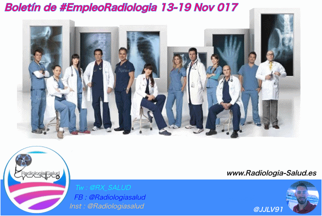 Ofertas de Empleo para Profesionales de Radiología Médica (13 - 19 Nov 2017)